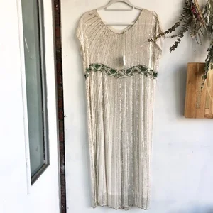 white and green leaf dress Sunshine On My Mind Green Palm Leaf Print Maxi Dress main image 0