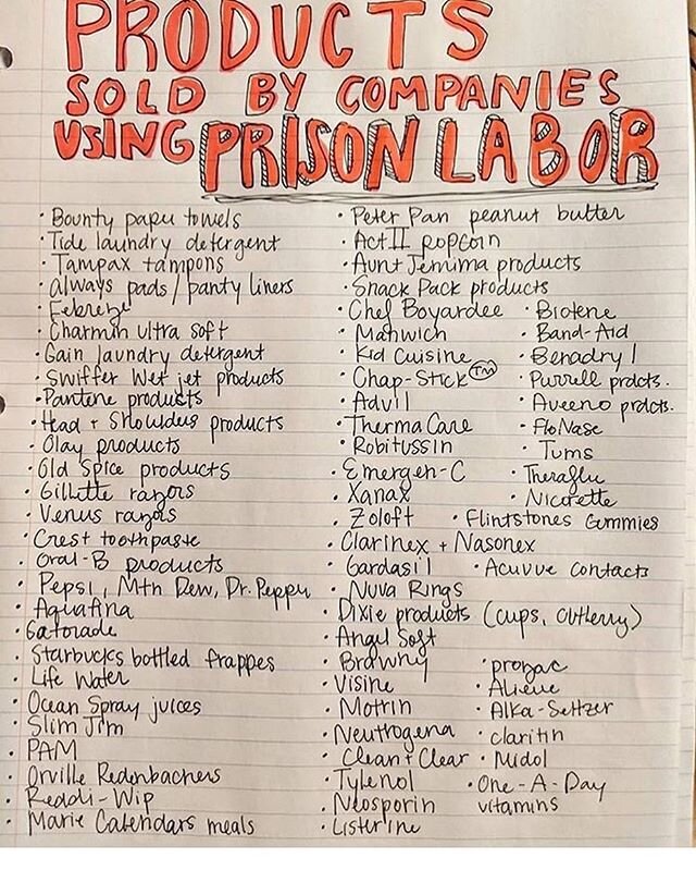 Read this list and stop buying these products. Found this on my OG Besties @nooworksjen IG courtesy of @emberiswarm penmanship and @moonduoband @puamana1979