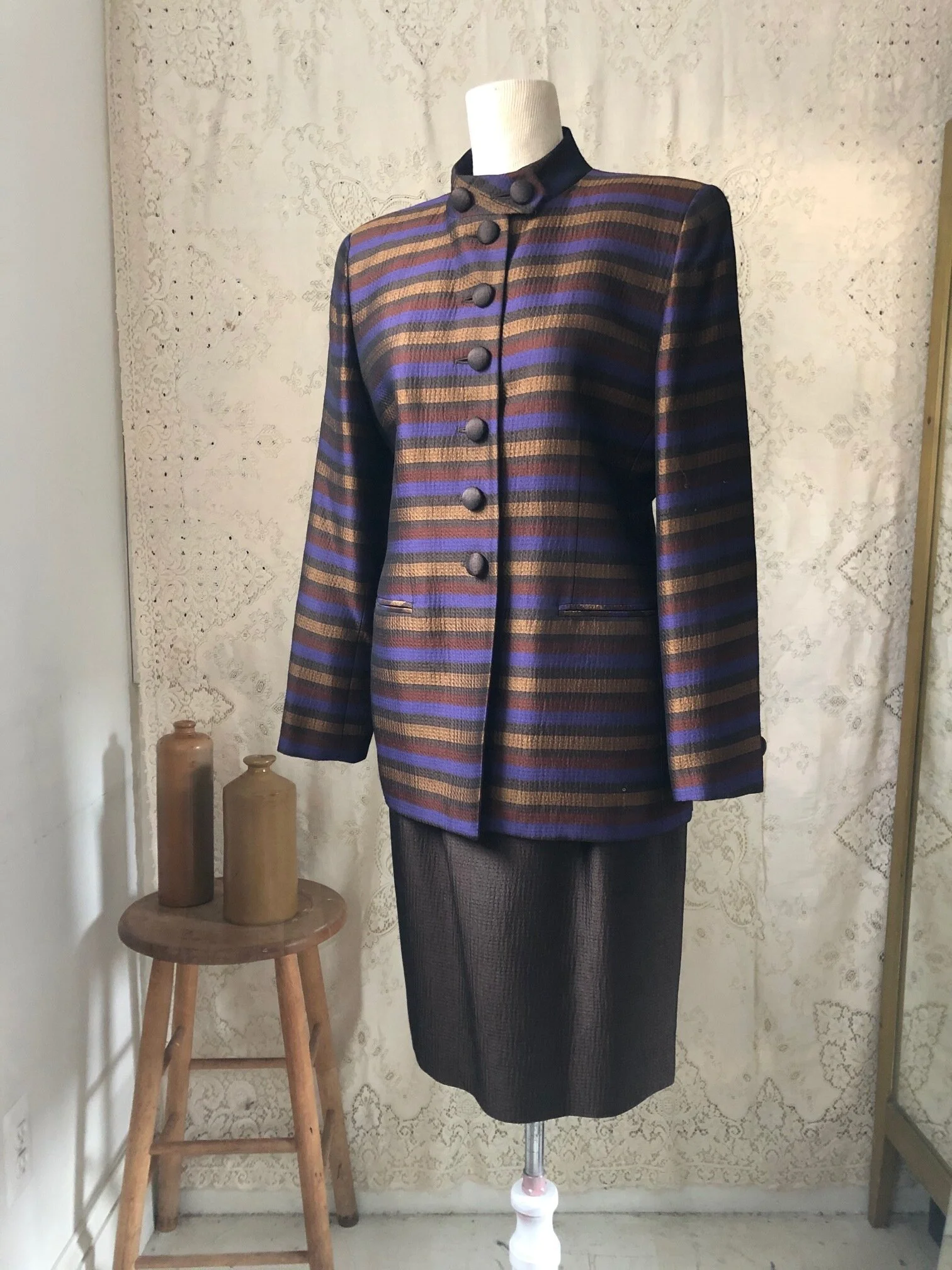 Vintage Silk Christain Dior Suit