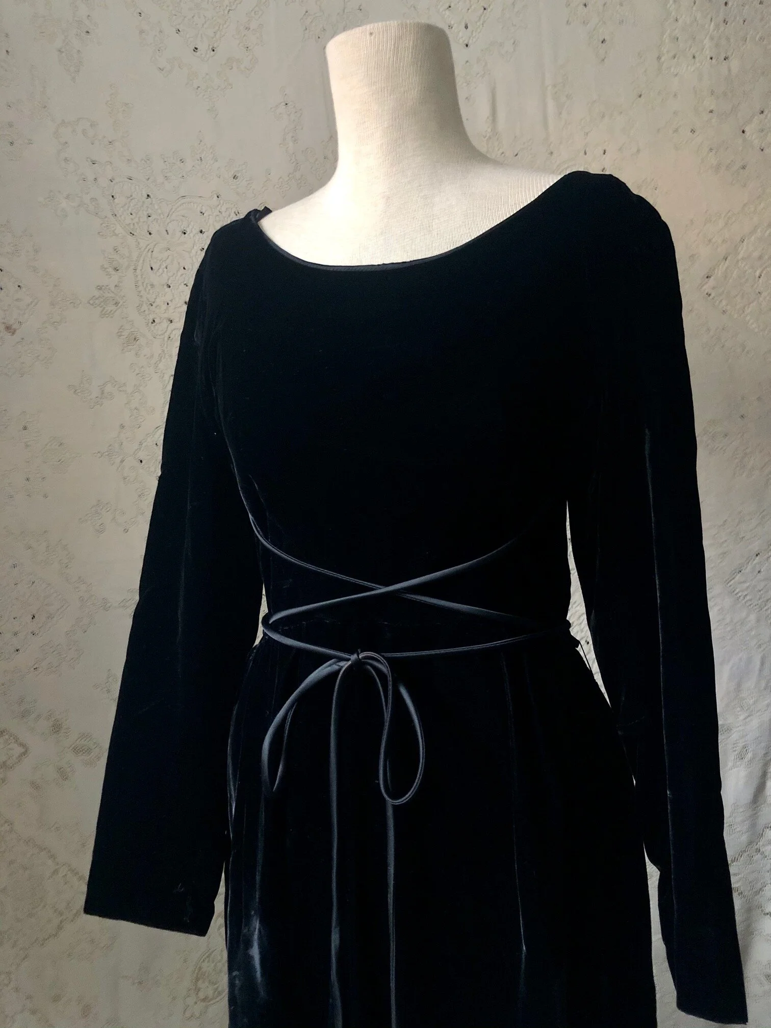 Black Velvet Maxi Dress