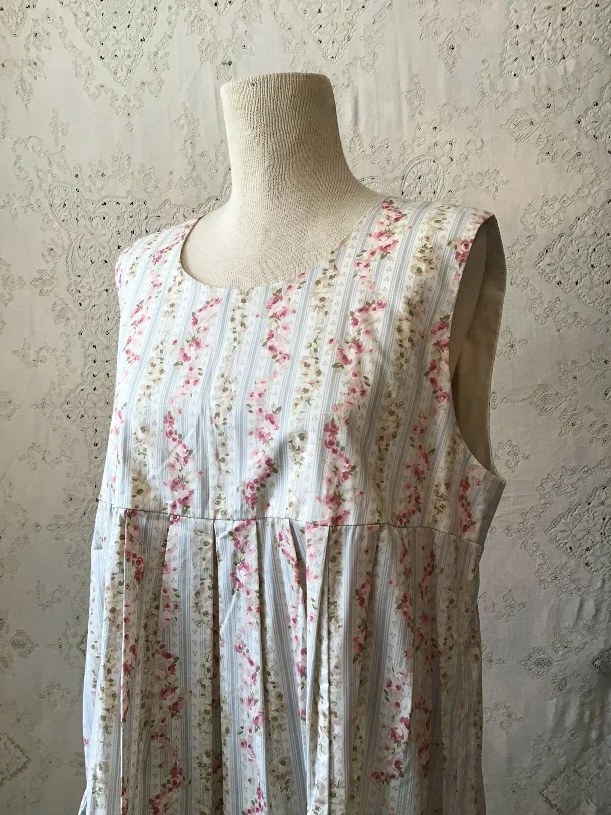 Flowers and Stripes Laura Ashley Dress