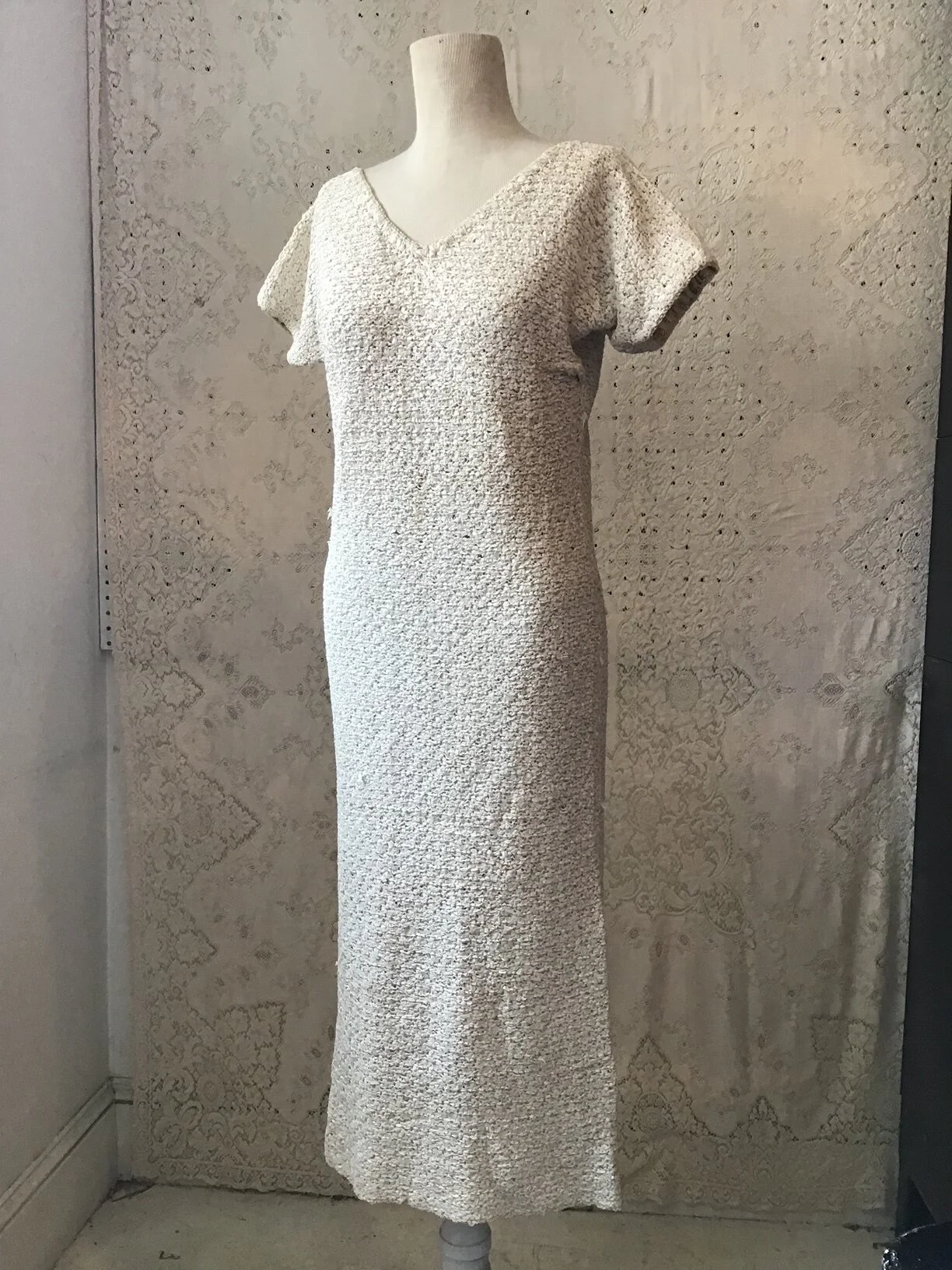 grey off the shoulder knit dress HARPER OFF THE SHOULDER SWEATER KNIT DRESS main image 0