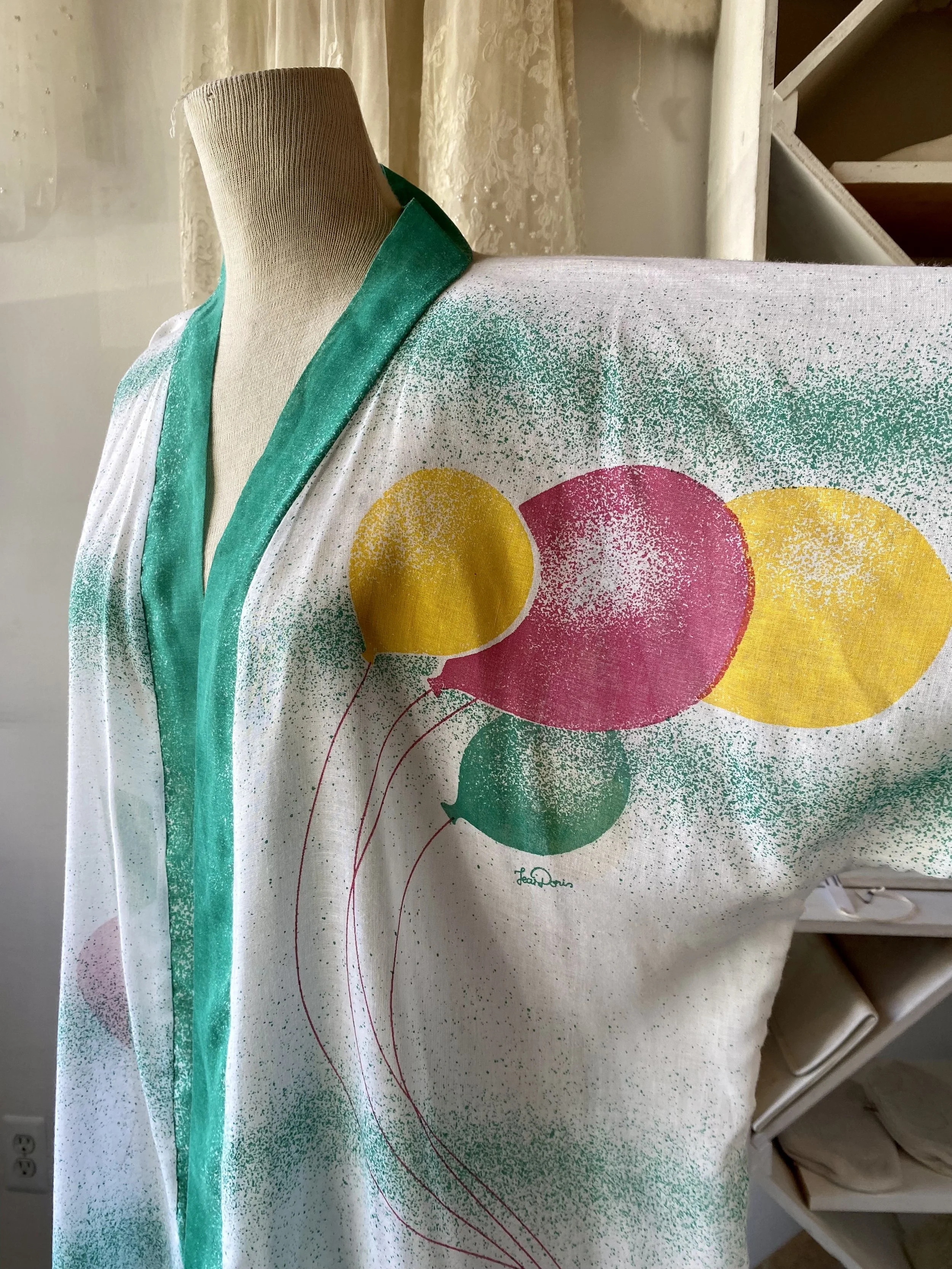 Balloon Print Kimono