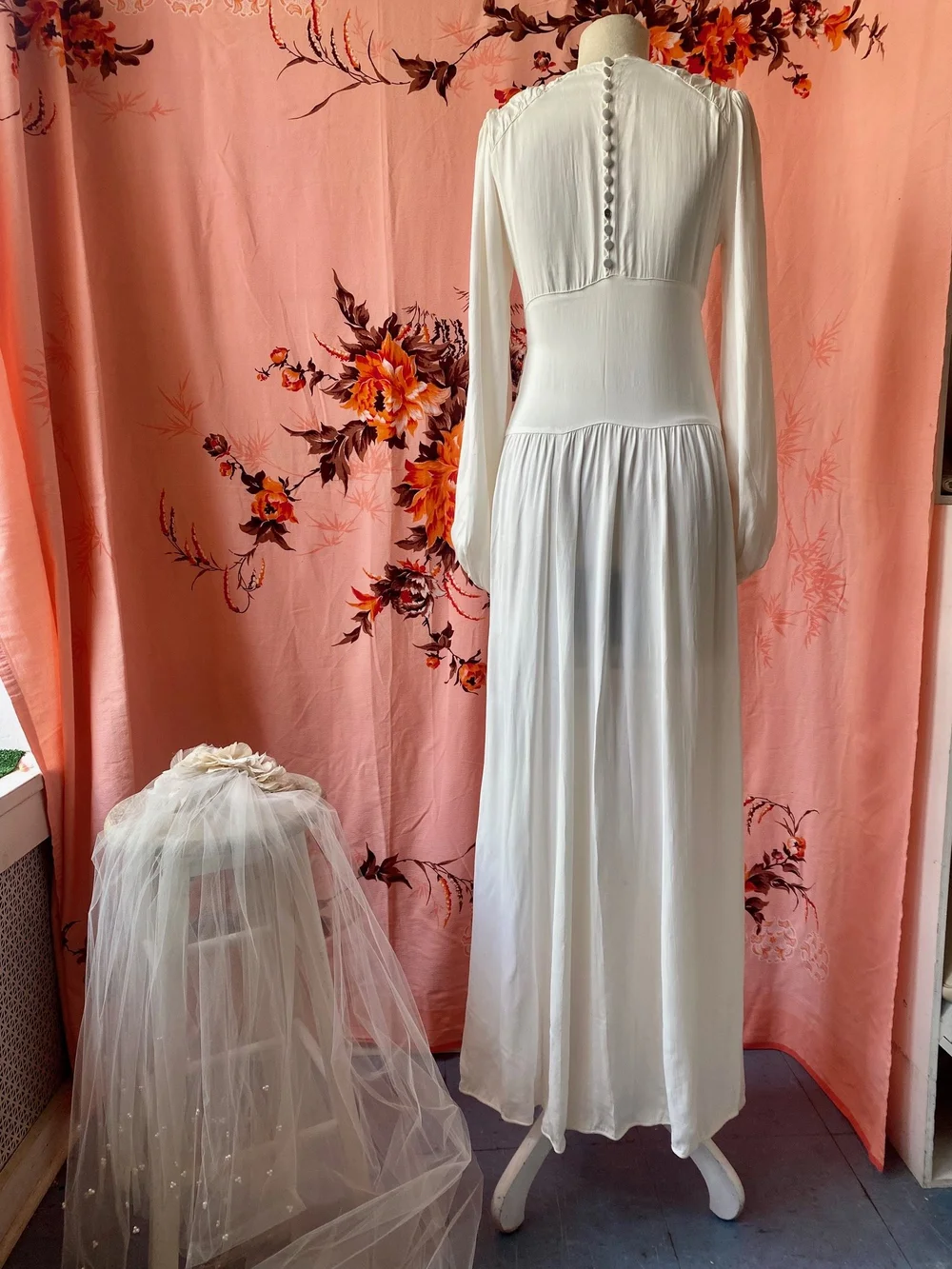 slim fit dress slacks Calla Silk 1930s Wedding Dress  DEAR GOLDEN