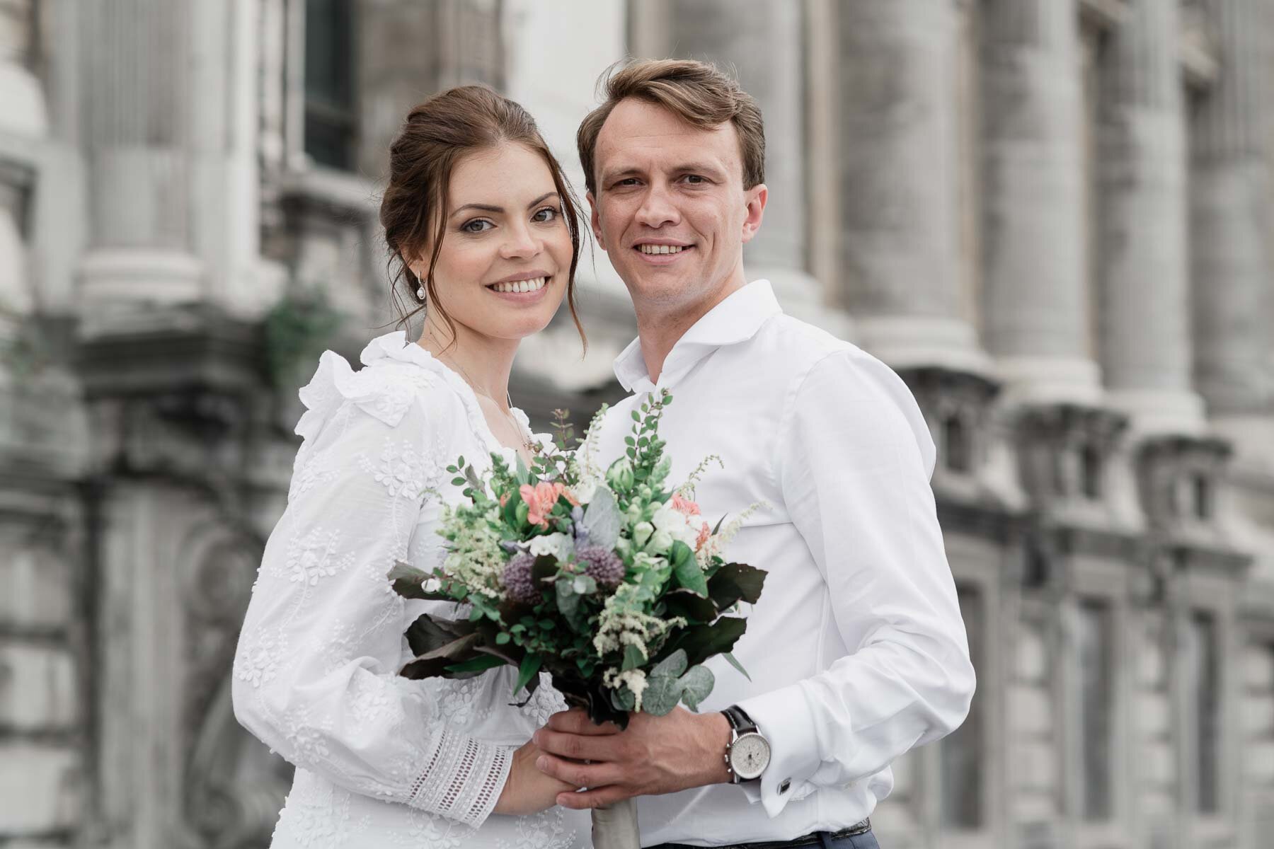  After the ceremony, we made a special trip to the Palais de Justice to make photographs of the newly-weds. 