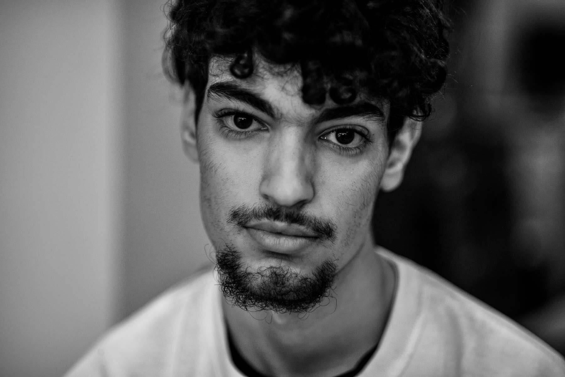  I shot this young man at his parents’ home for the exhibition  Présences Tunisiennes en Belgique . He was a natural model.  