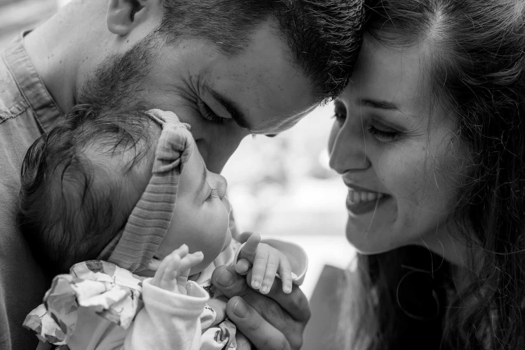  This one-month old baby was surrounded by so much love! 