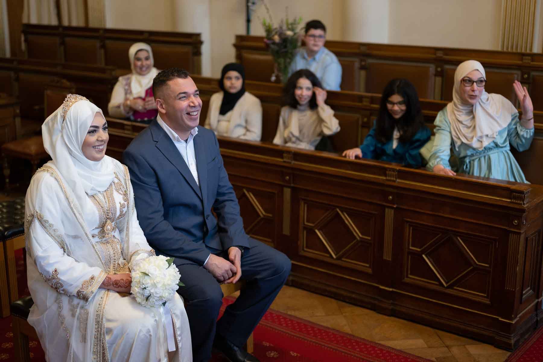  A civil wedding ceremony at the maison communale of Ixelles 