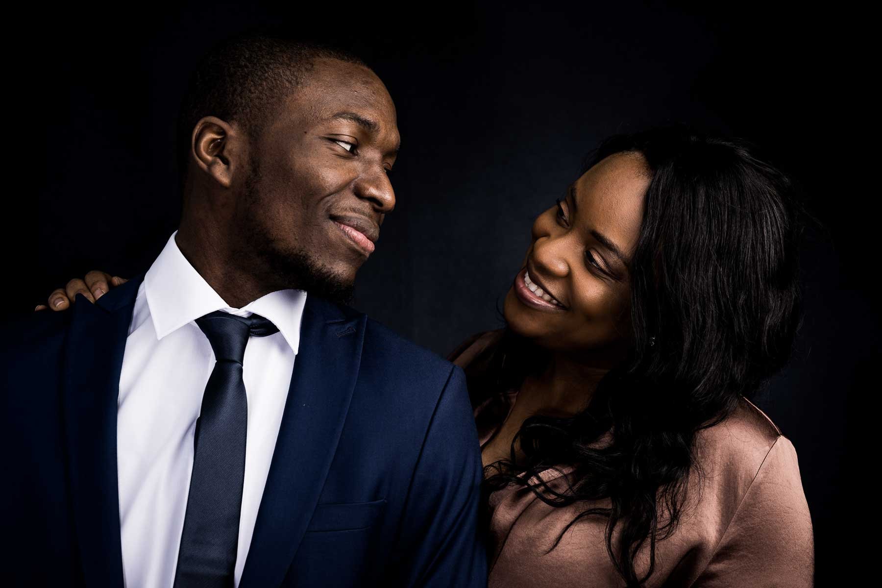  This young couple came to the studio to make portraits to celebrate their seven years of marriage. 