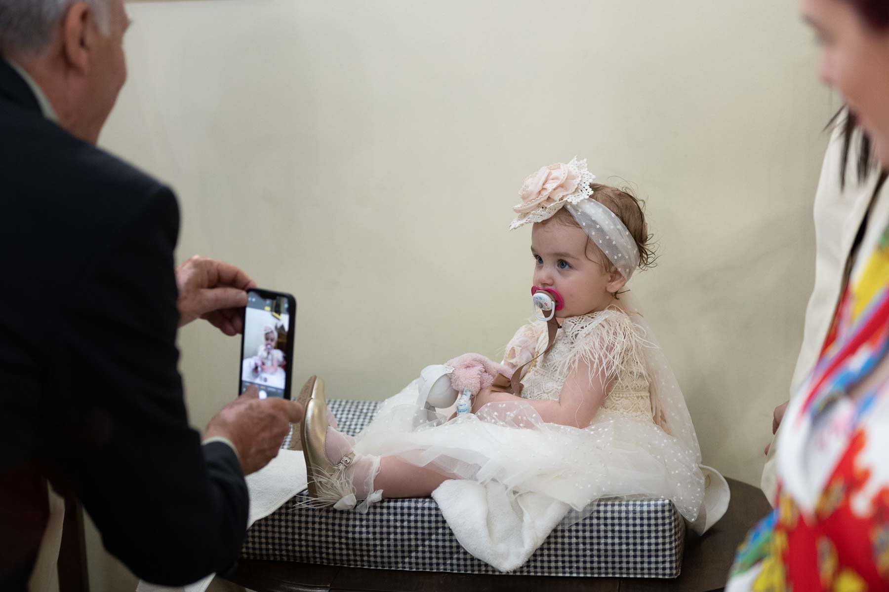  The centre of attention at her baptism 