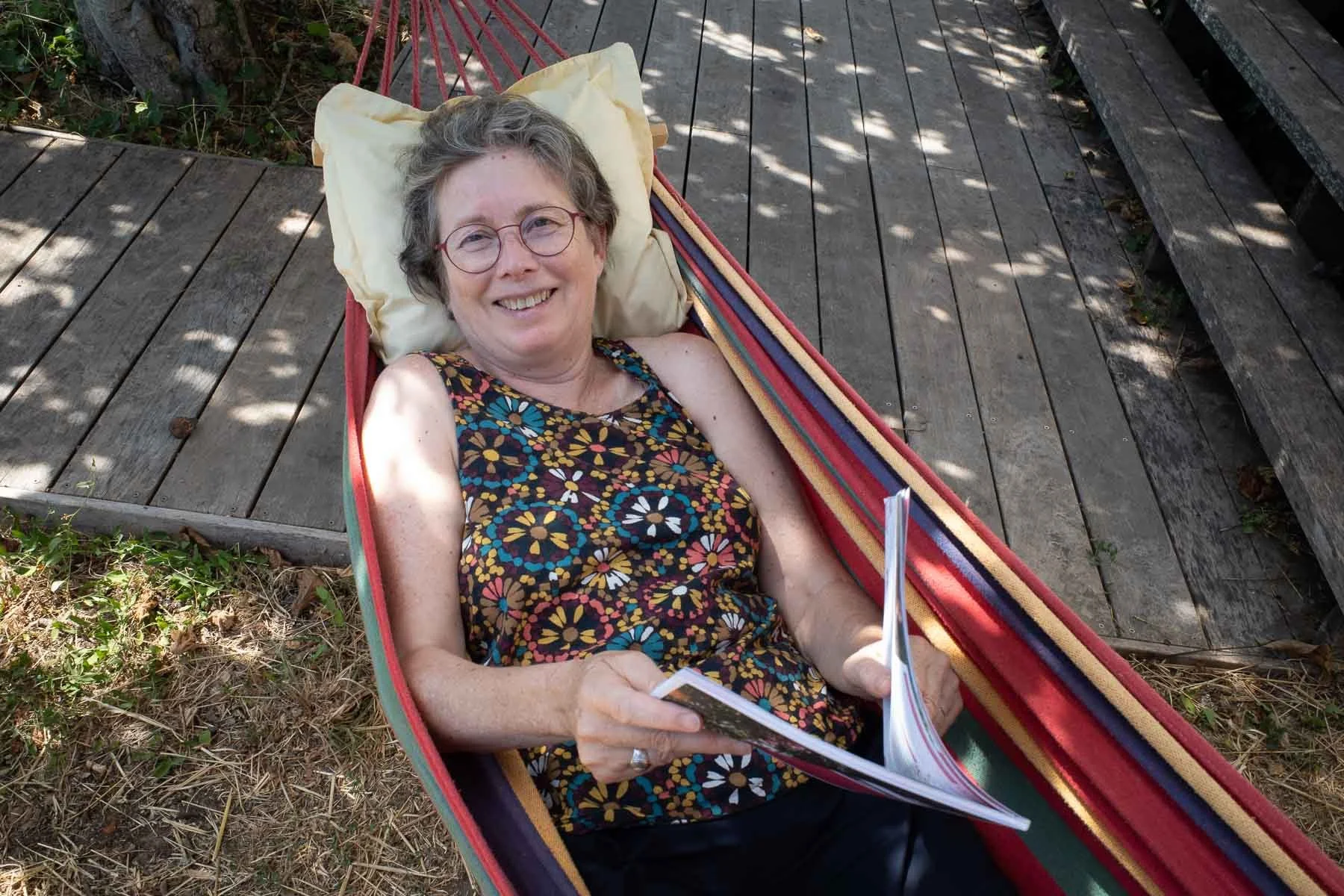 Brigitte in a hammock 