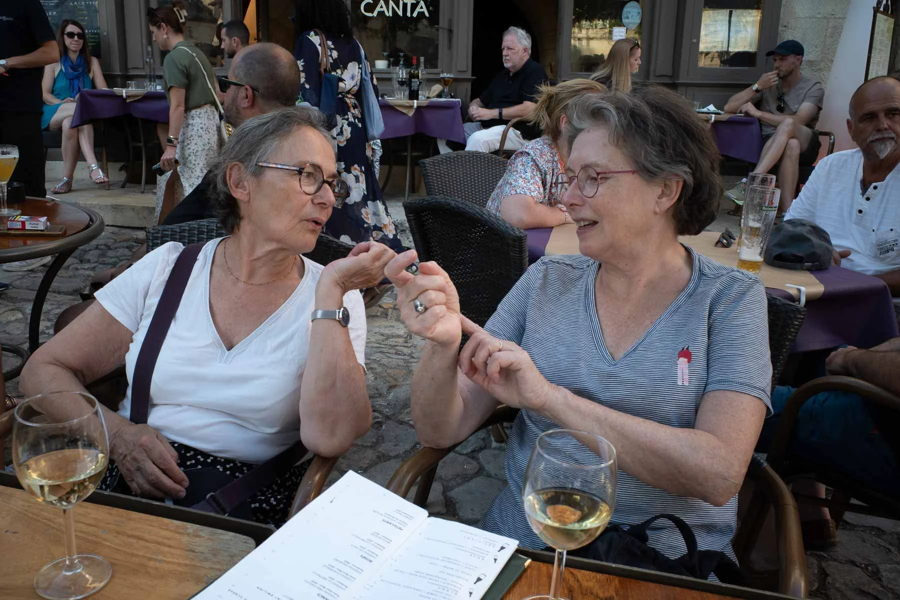  It seemed churlish not to stop in the place for a glass or two of wine.  
