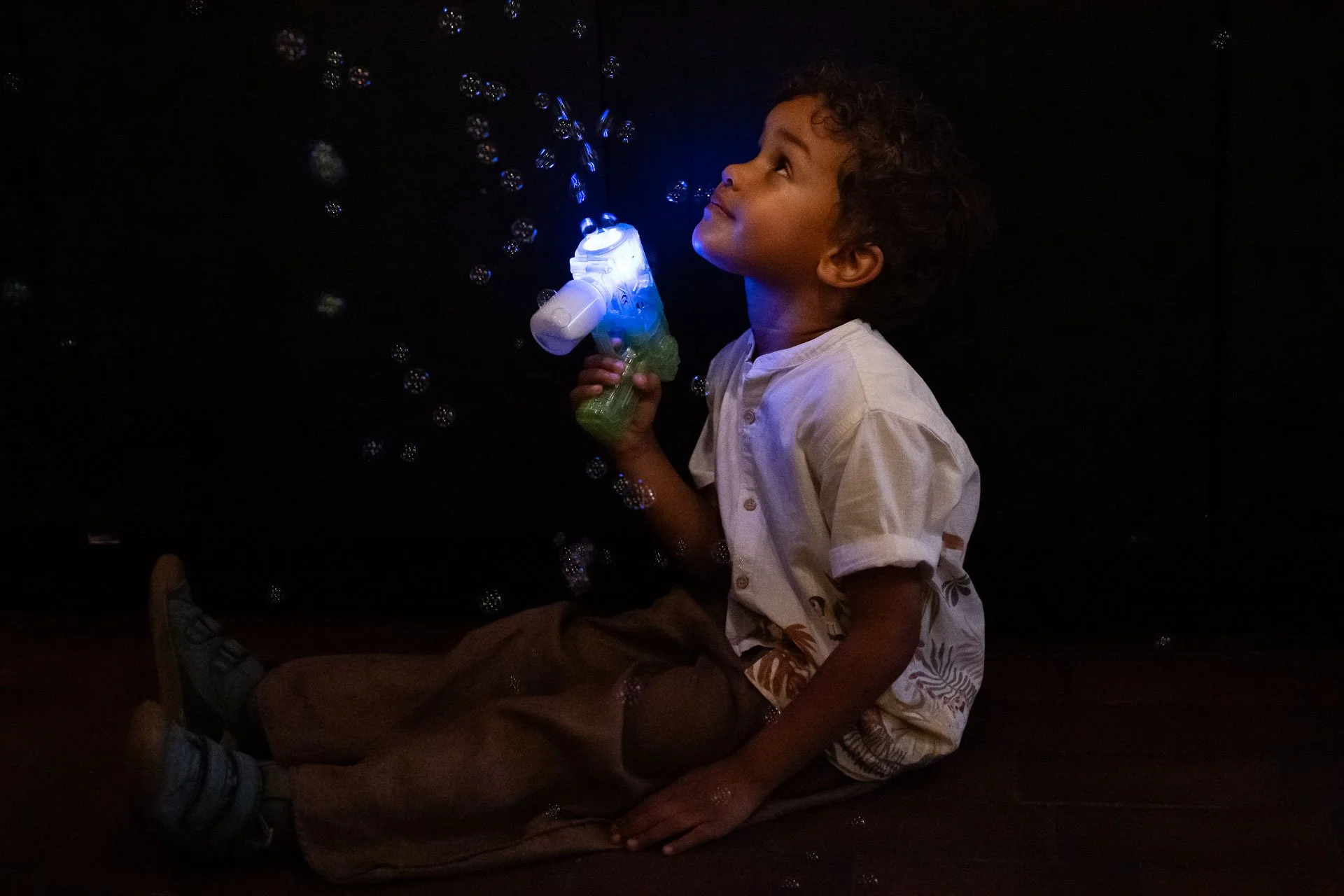  Boy with a bubble gun 