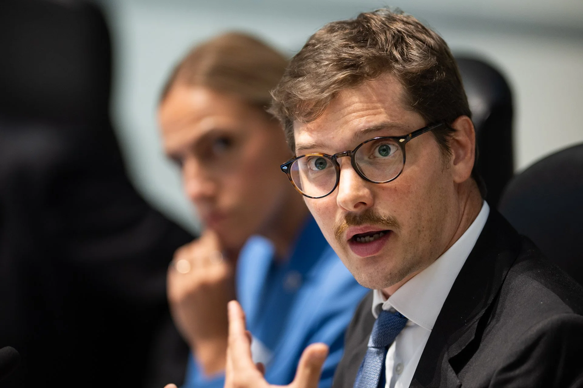  Marco Griguolo, President of METREX, the Network of European Metropolitan Regions and Areas, speaks at a seminar in Brussels, September 2026. 