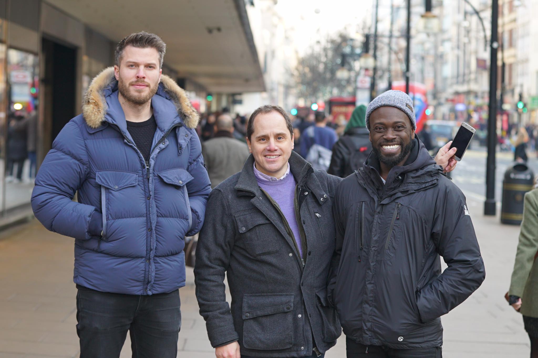Rick Edwards, James Freedman and Ortis Deley