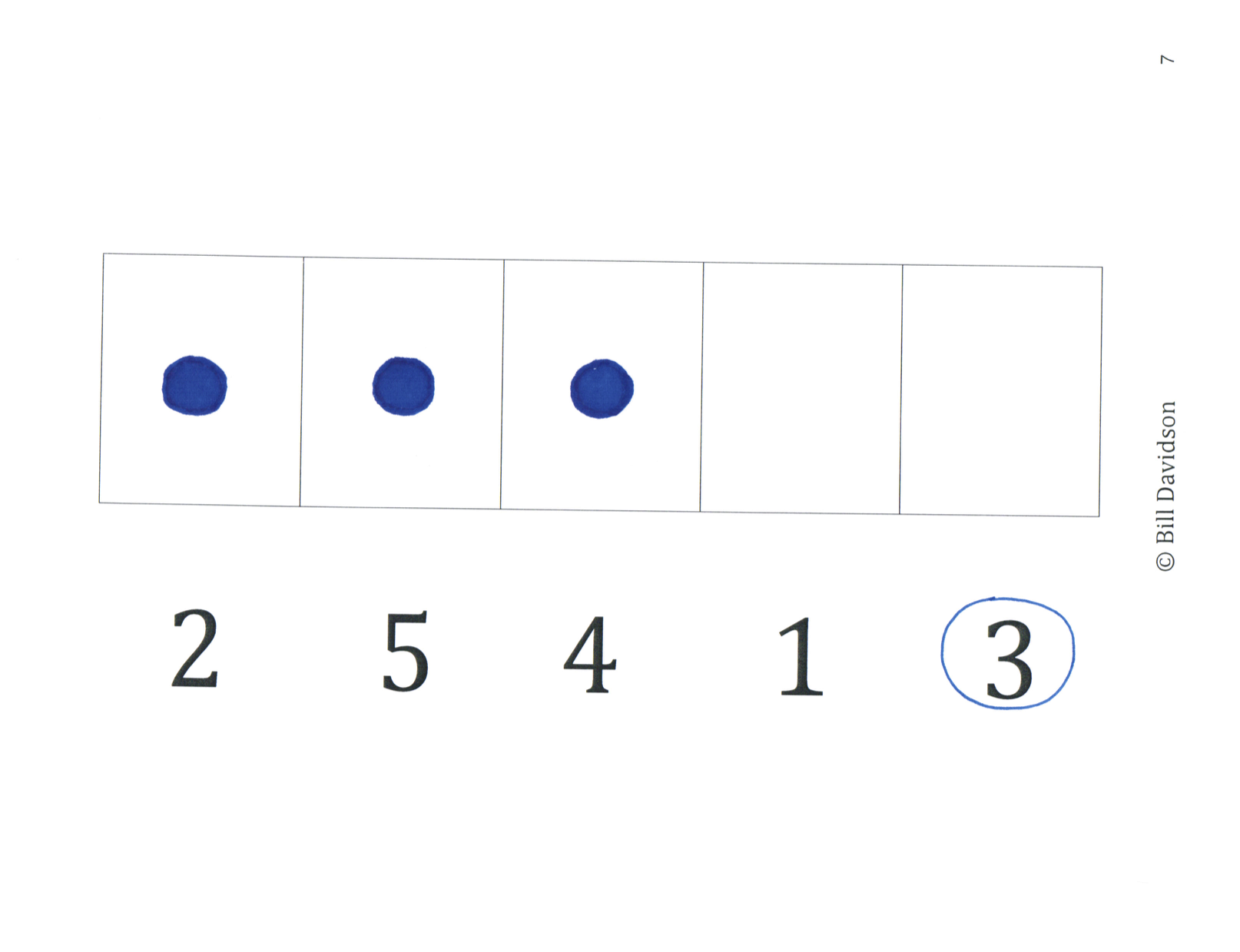 Numbers to 5 Identification