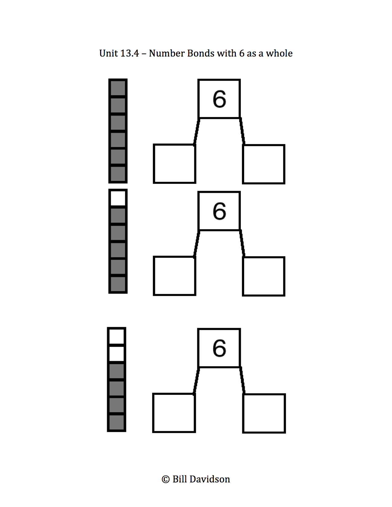 Number Bond Worksheets