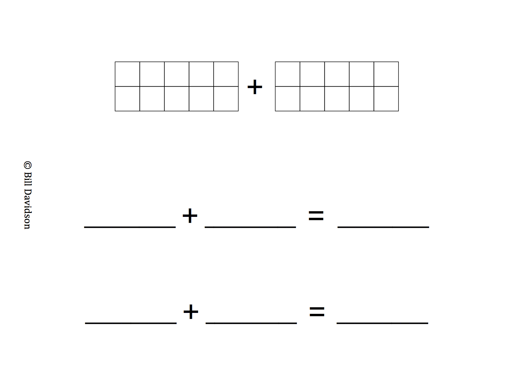 Add Crossing the 10 with 2 Number Sentences Insert
