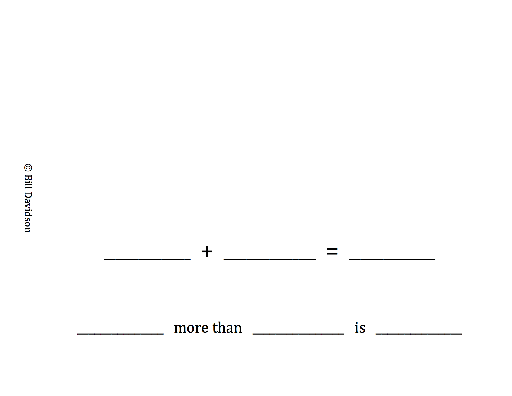 More than/Addition Insert