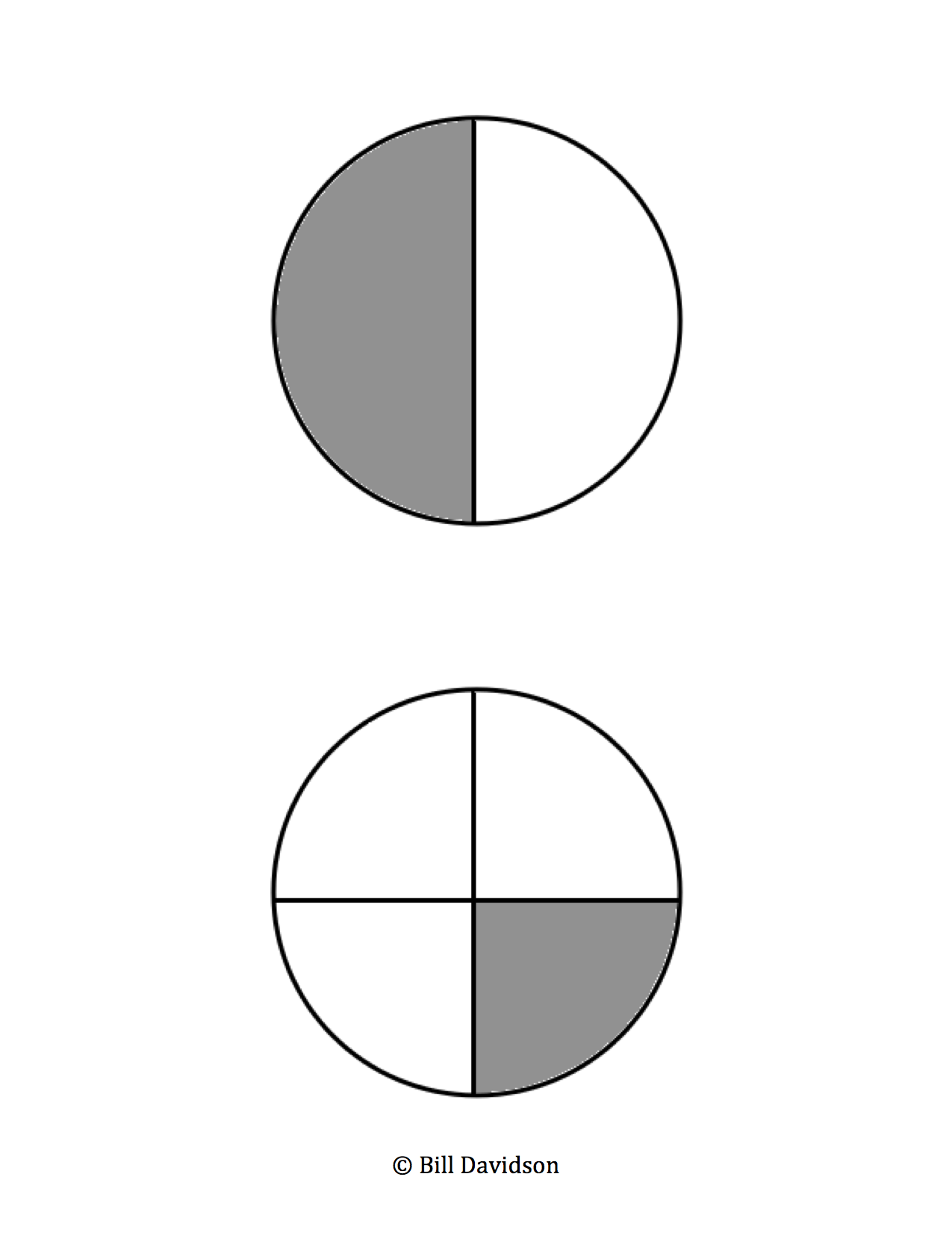 Shaded Fraction Cards