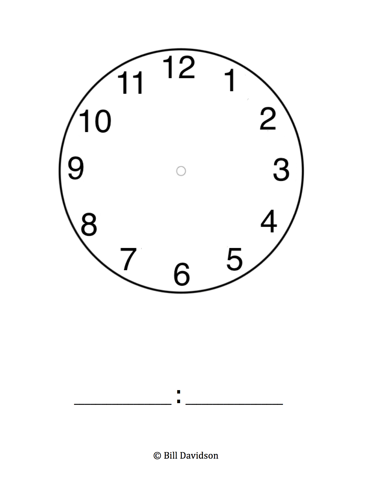 Analog/Digital Clock Insert