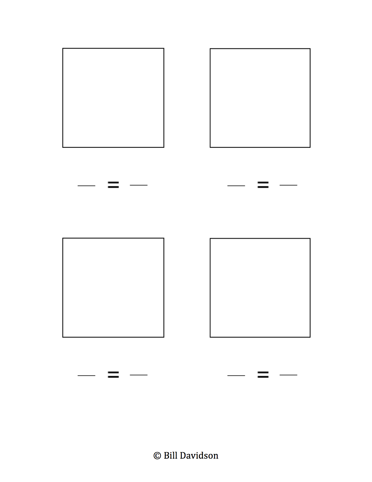 Equivalent Fractions Inserts