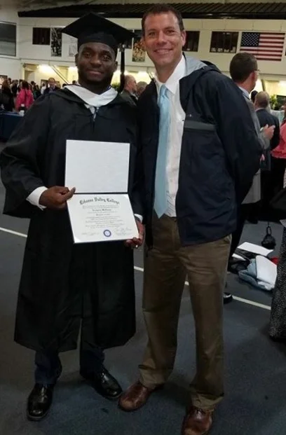 Jermaine McQueen on graduation day.