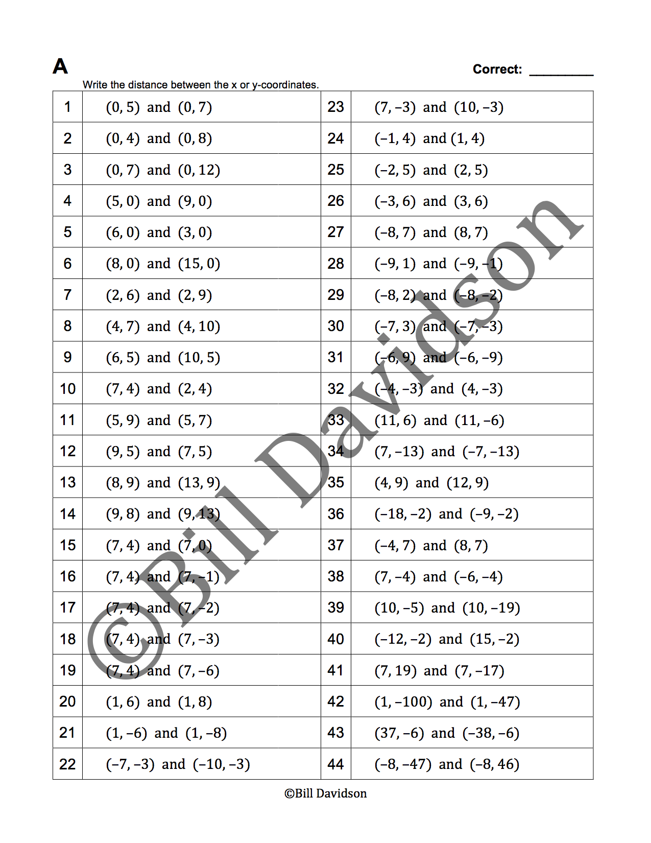 2Distance between coordinates on vertical and horizontal lines.png