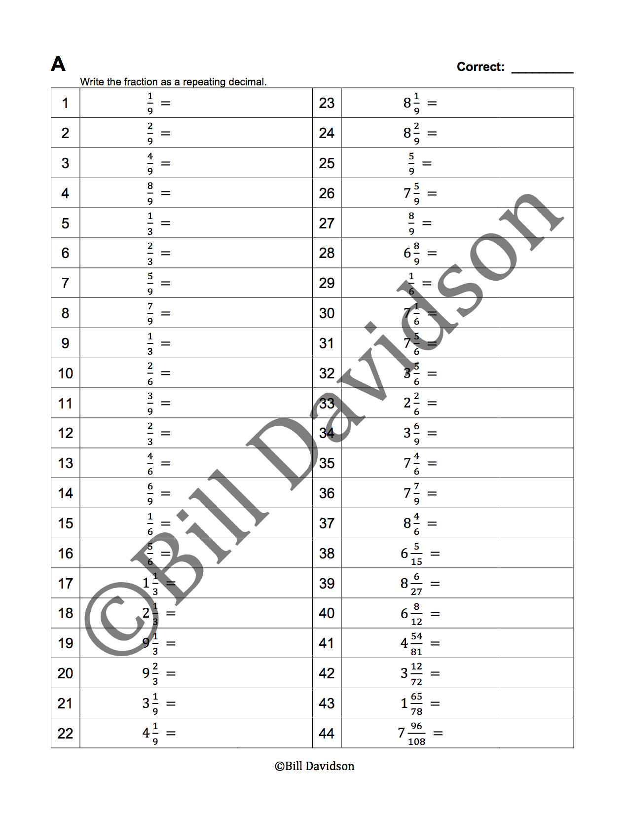 10Fractions and mixed numbers as repeating decimals.png