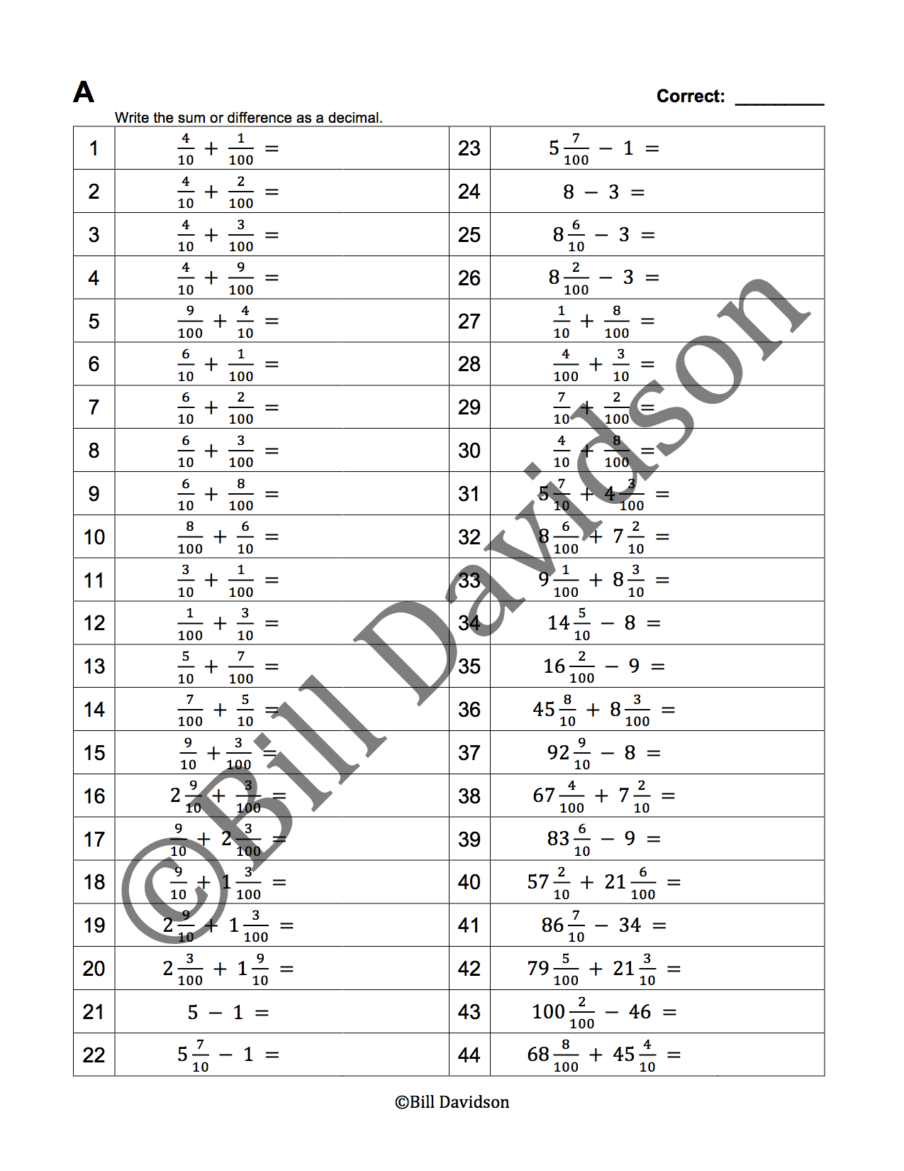7Add and subtract mixed numbers to make decimals.png