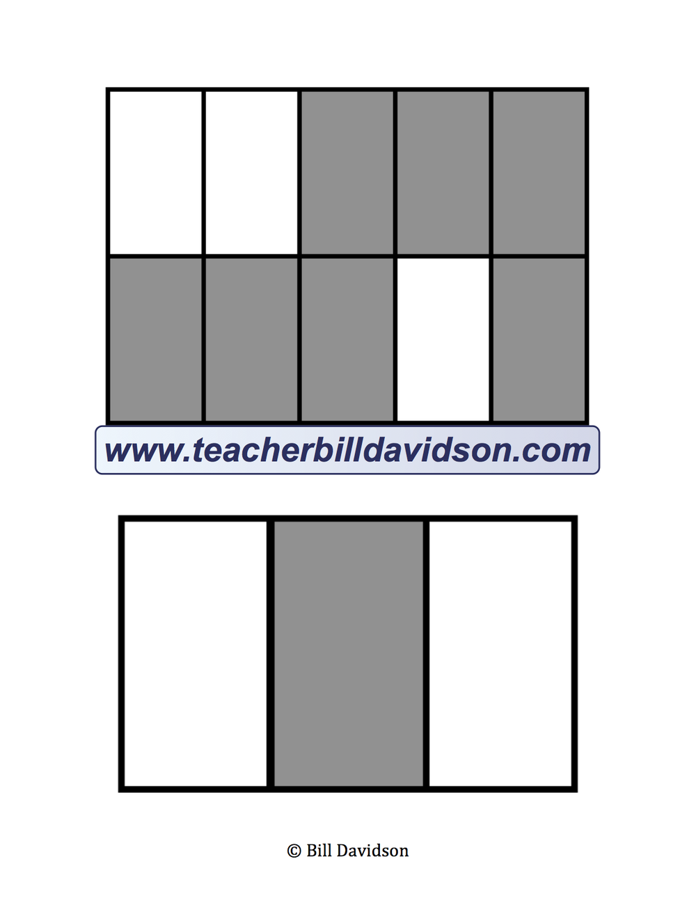 Shaded Fraction Cards — The Davidson Group
