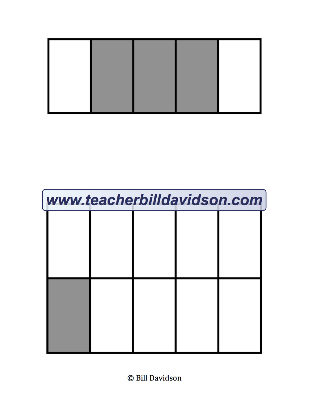 Shaded Fraction Cards — The Davidson Group