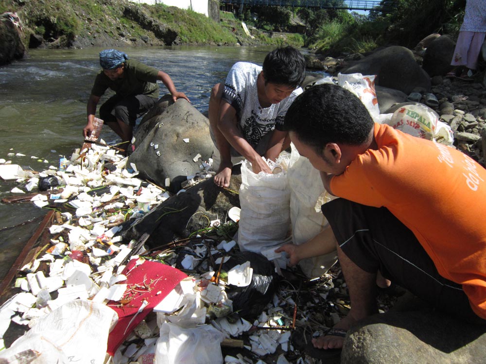 Garbage In The Ciliwung River