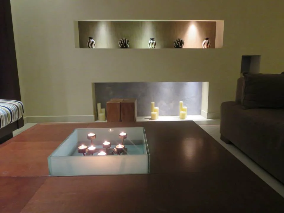 One of many lounge areas