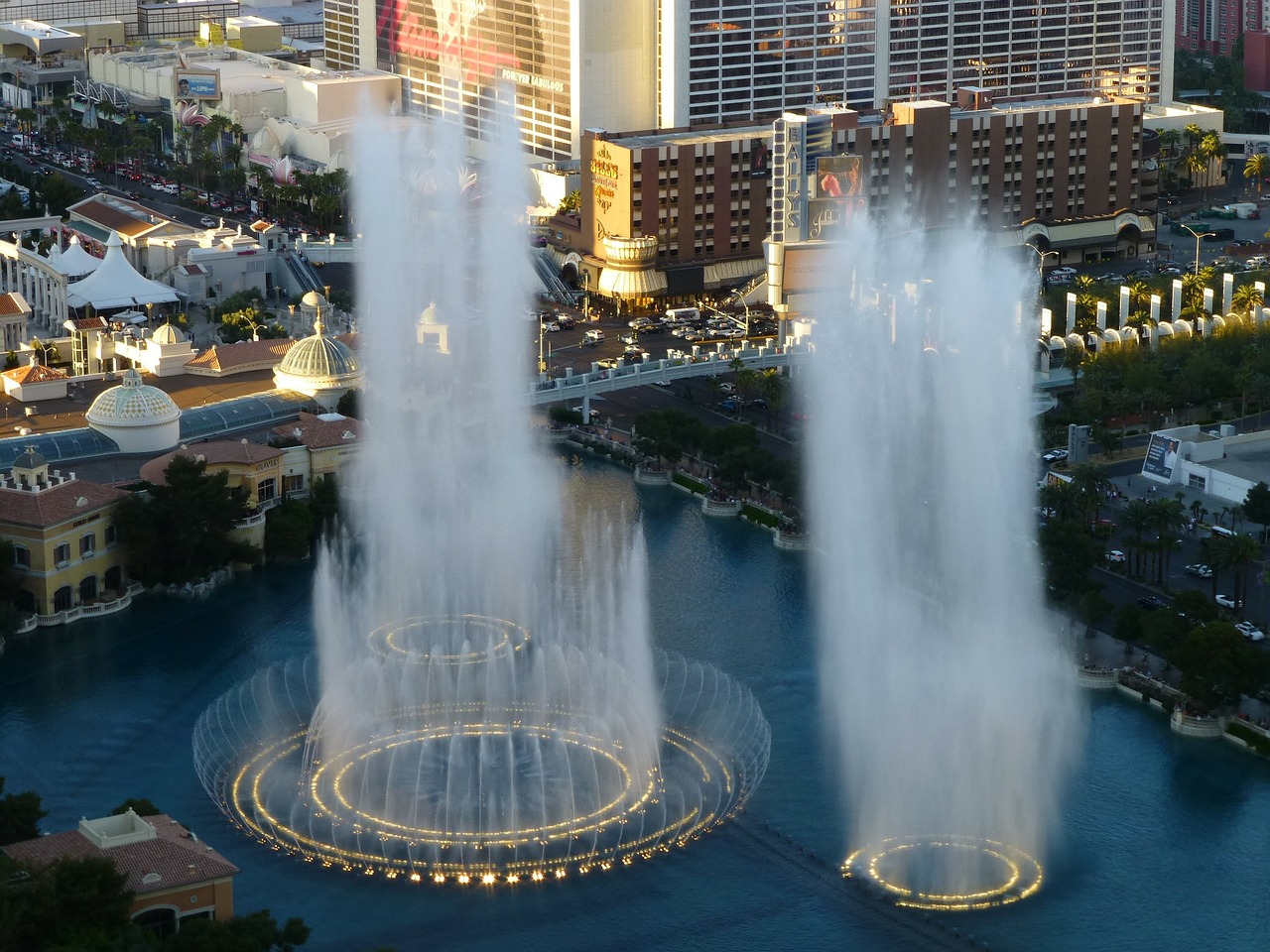 Fountain from above