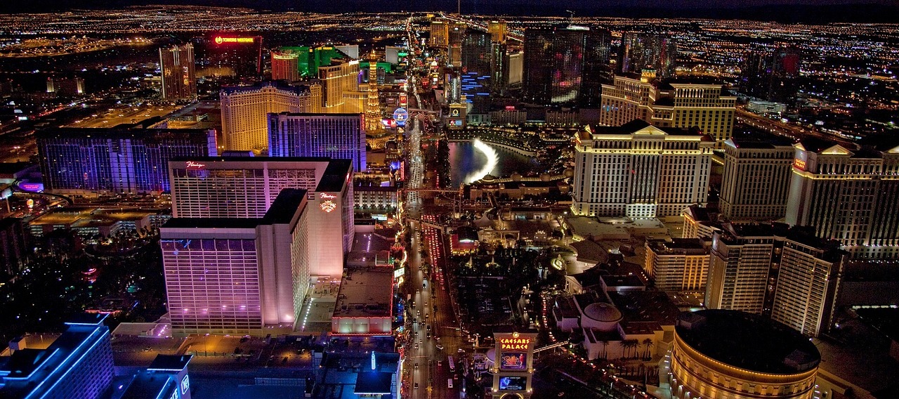 Right in the middle of the Vegas Strip