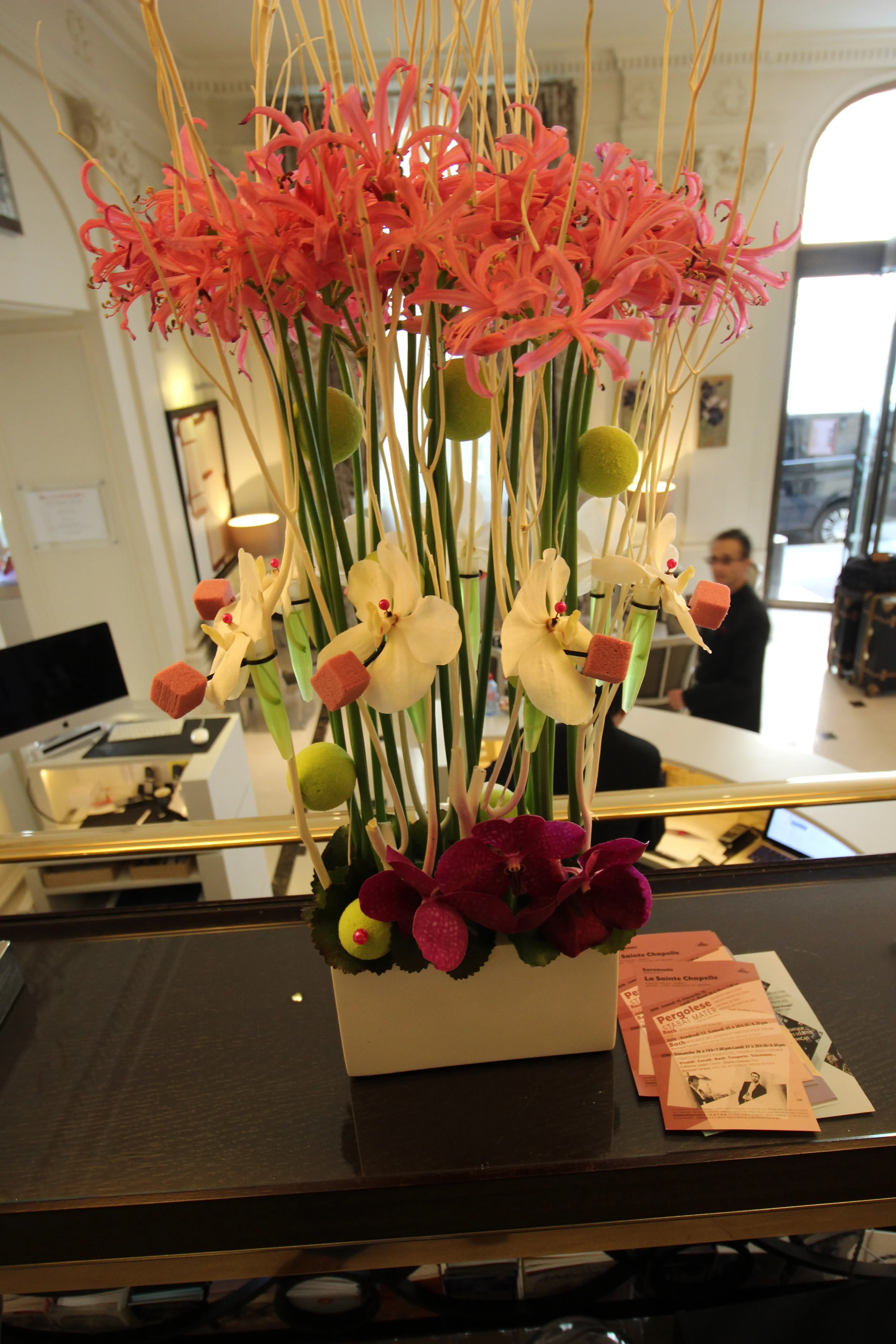 Flowers throughout the property