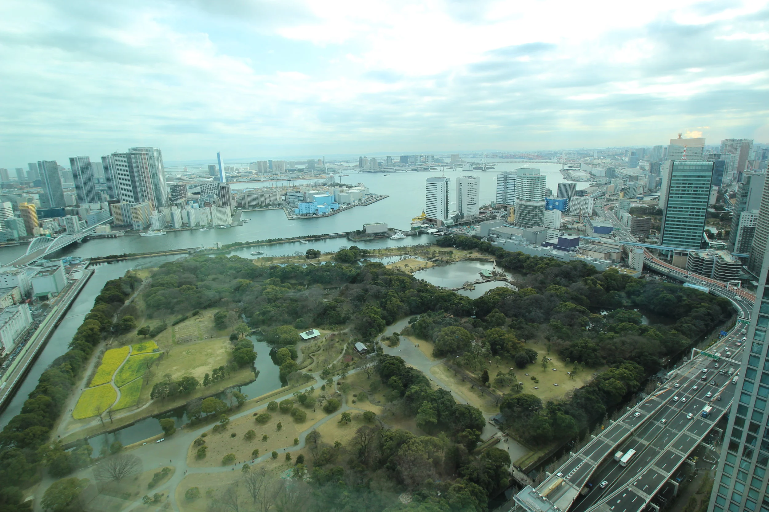 View of Tokyo Bay from my room