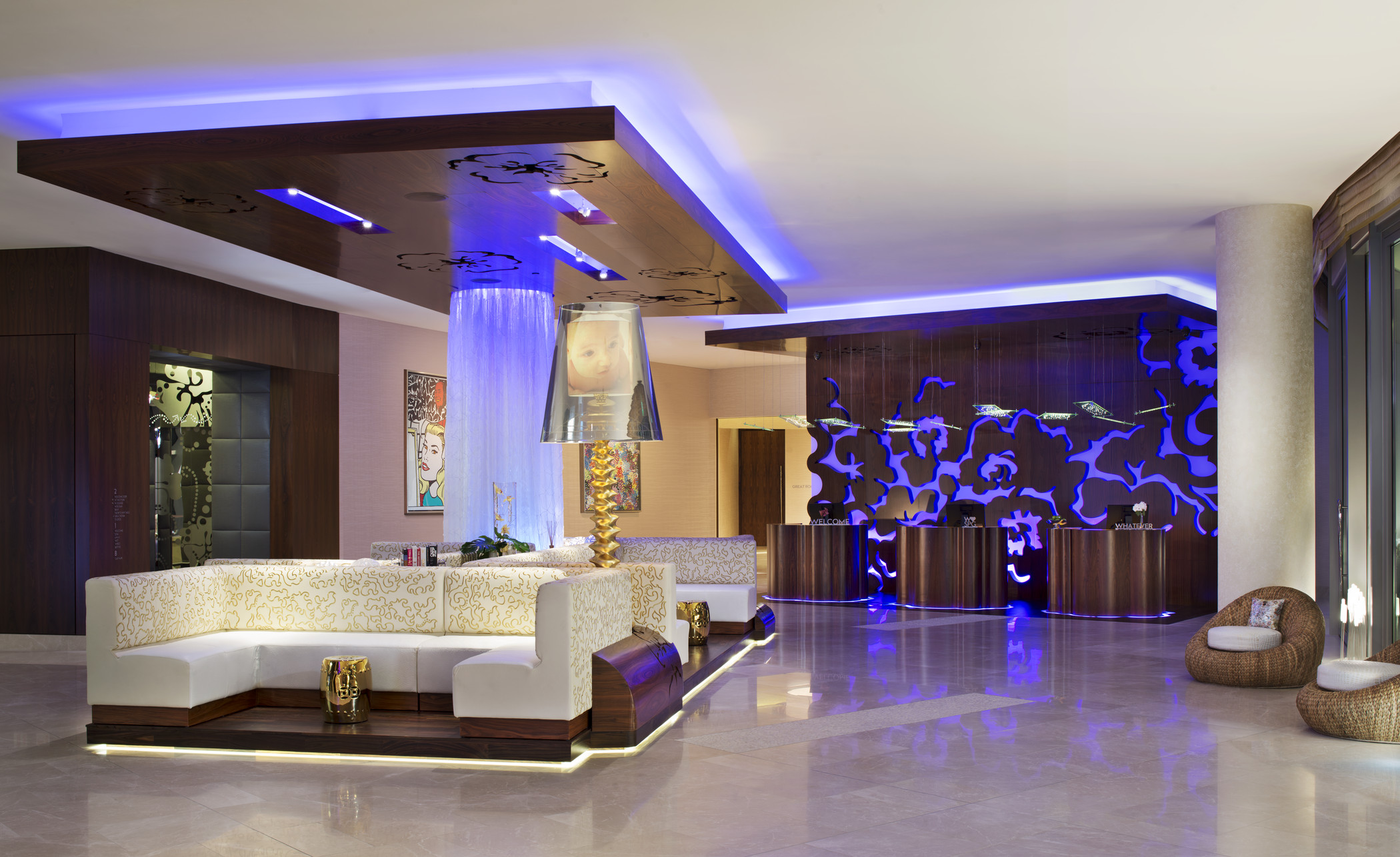 Lobby and check-in desk