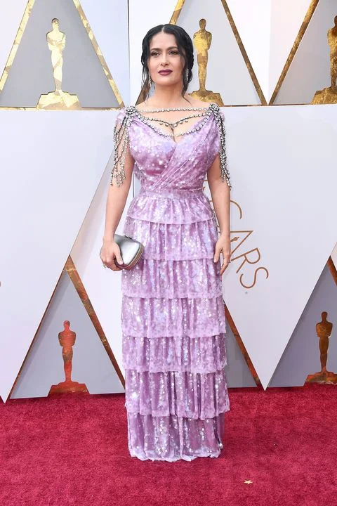 Salma Hayek in custom Gucci