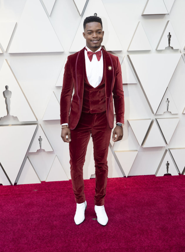 Stephan James in custom Etro