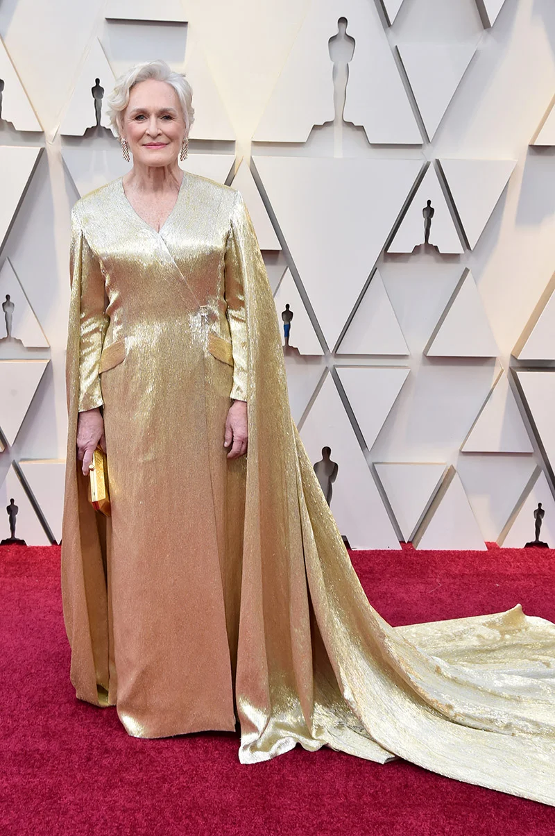 Glenn Close in Carolina Herrera