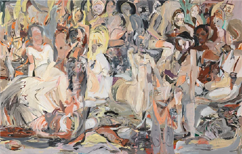 Cecily Brown, Untitled (Blood Thicker Than Mud) , 2012 Oil on linen 109 x 171 inches(276.9 x 434.3 cm)