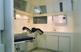 Abortion clinic in a shipping container: for use offshore near countries where abortion is illegal. 