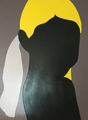 S. Tripodi 2016, High gloss enamel house paint on wood panel, 36" x 40" From the Rixford Collection