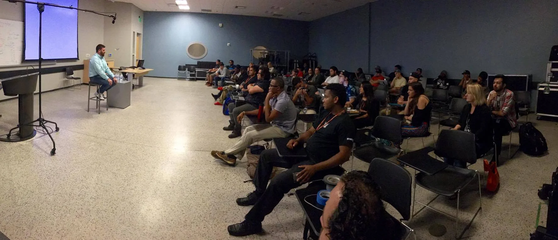 Court Bauer, Guest Speaking at Full Sail University in Fall 2016