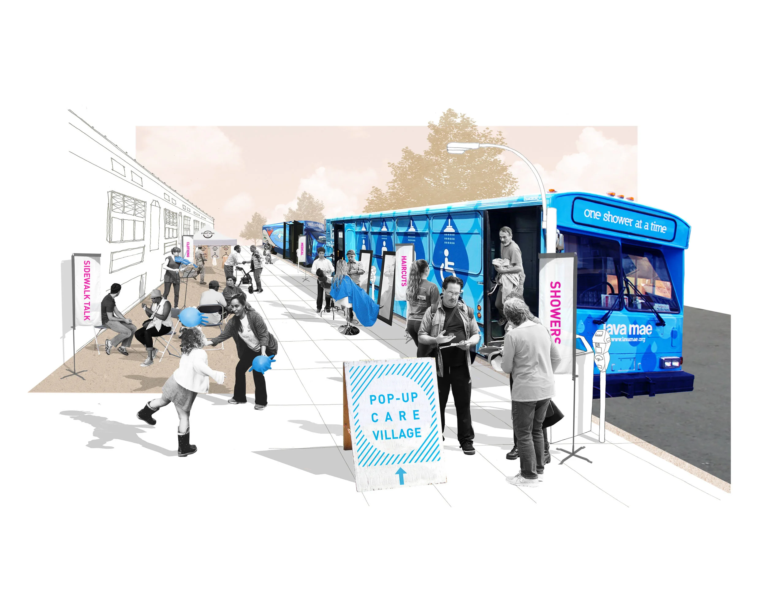 LAVA MAE POP UP CARE VILLAGE