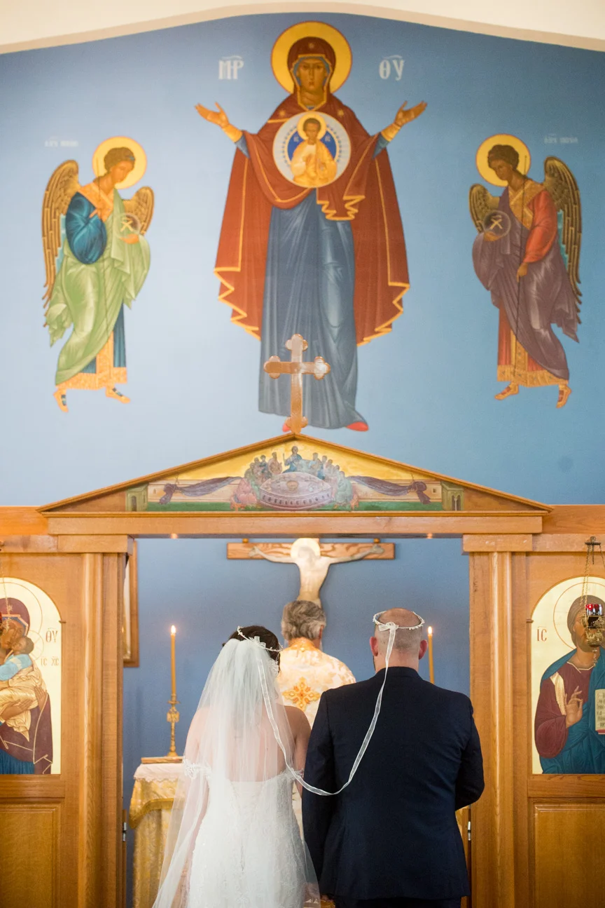 Bride and groom during ceremony