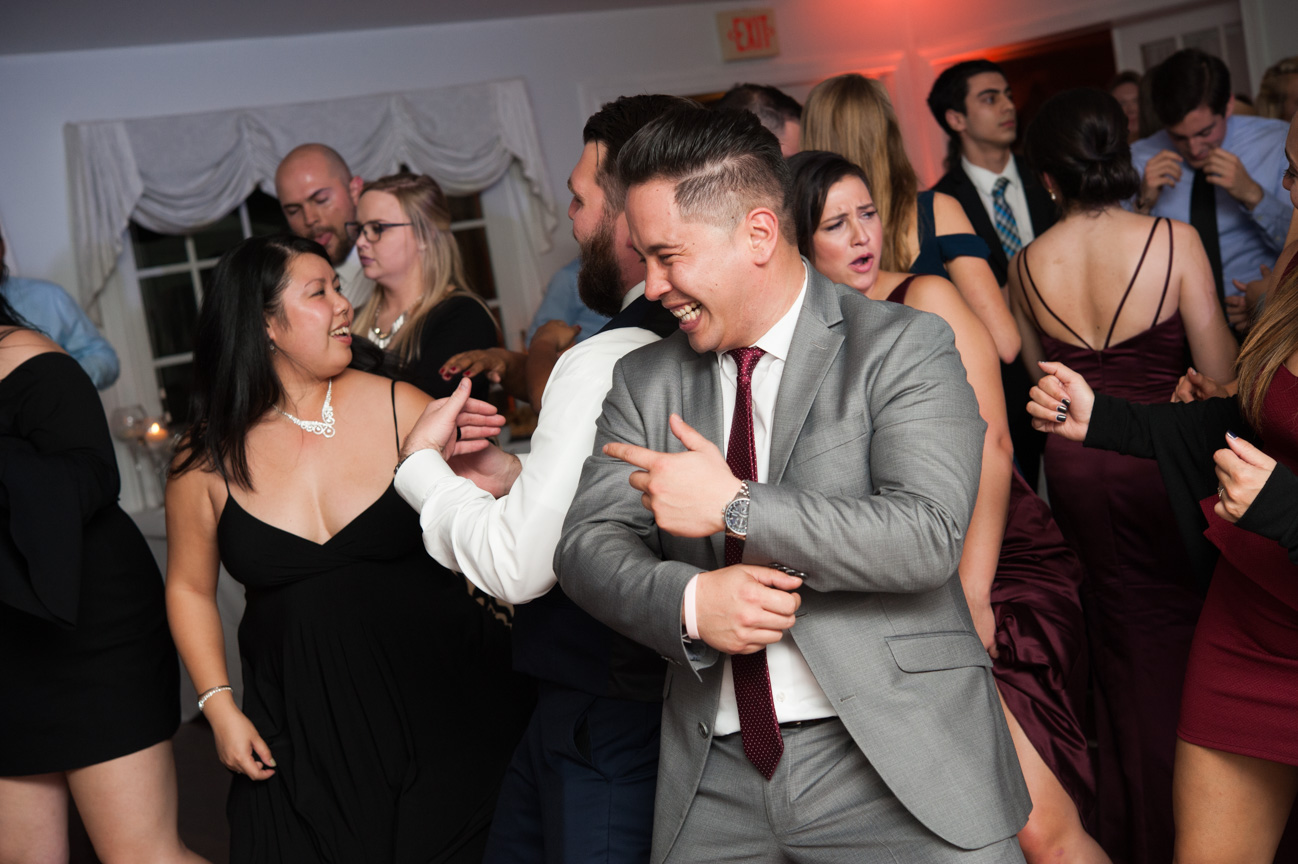 Guests dancing