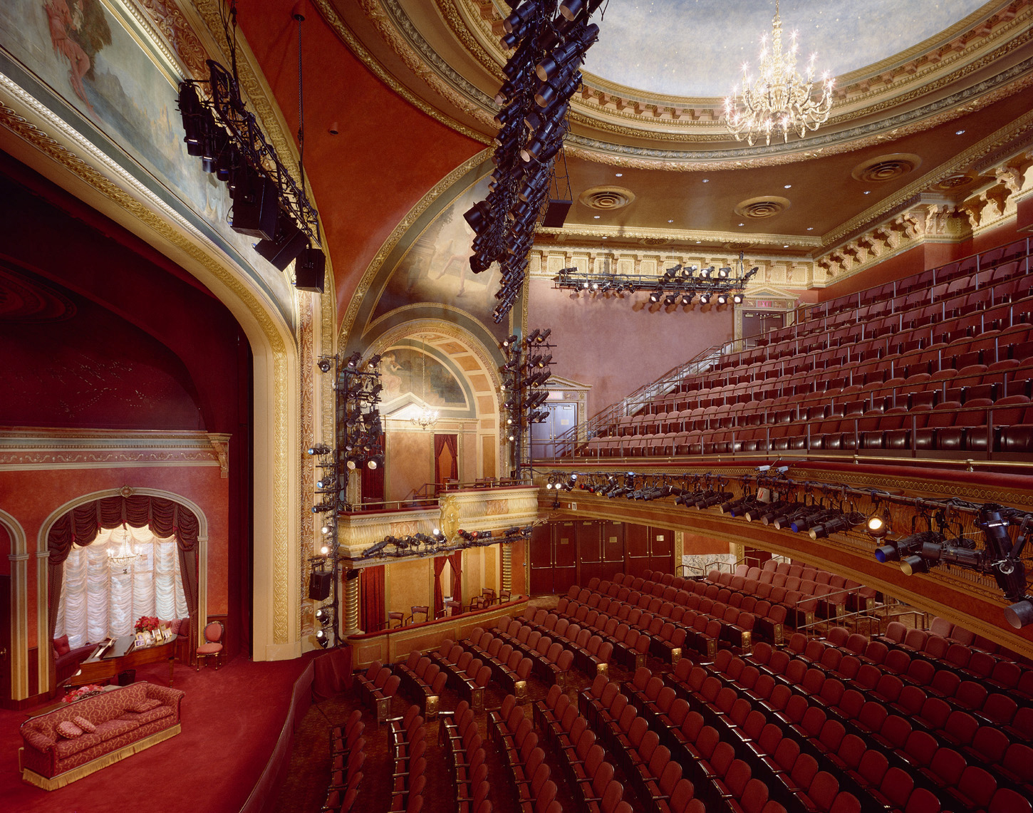 The American Airlines Theatre formerly the Selwyn Theatre included a complex historic preservation effort, the renovation of backstage elements, and insertion of new construction below grade and on the roof. All of this work was coordina